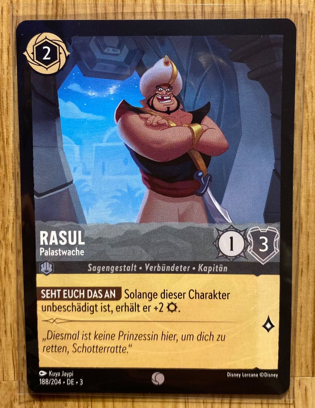 Disney Carte collezionabili: Rasul DE 188 Disney Lorcana 3 Aladdin – Nuovo (secondo la descrizione) da Rafz venduto da SaintCruz