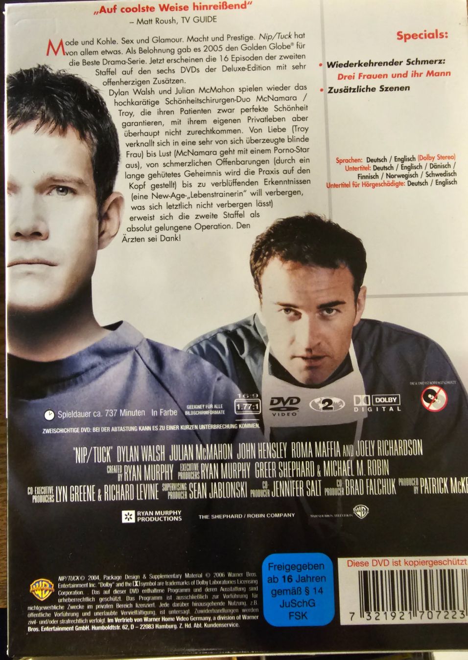 Tutti i DVDs: Nip / Tuck - Staffel 2 – Usato da Wahlen b. Laufen venduto da Cg10 1