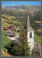 AK color Chandolin VS Val d'Anniviers,Clocher,Village ≈ 1970