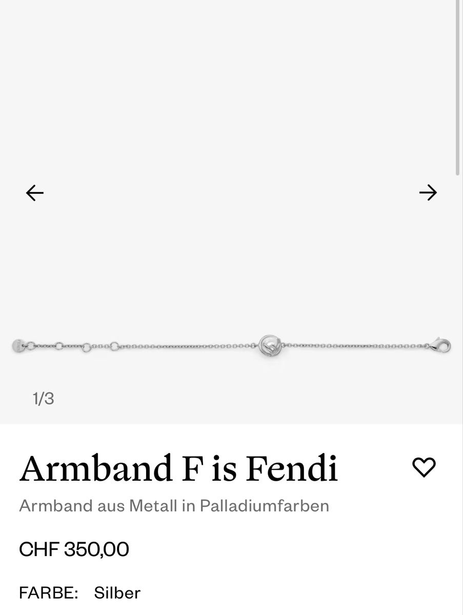 Fendi Bracciali & Braccialetti: FENDI Armband / NP ca. 280 CHF – Usato da Tägerwilen venduto da limolimo 5