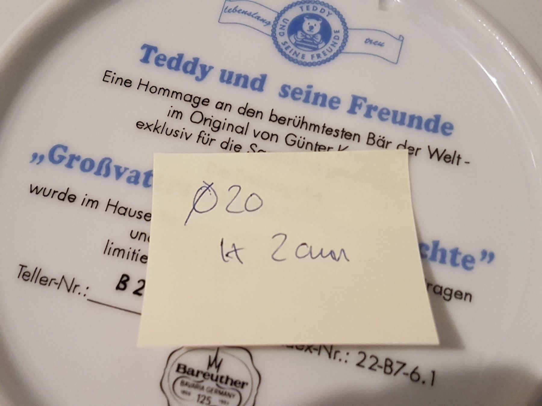 Piatti: Teddy und seine Freunde Teller – Usato da Zürich venduto da Agios 5