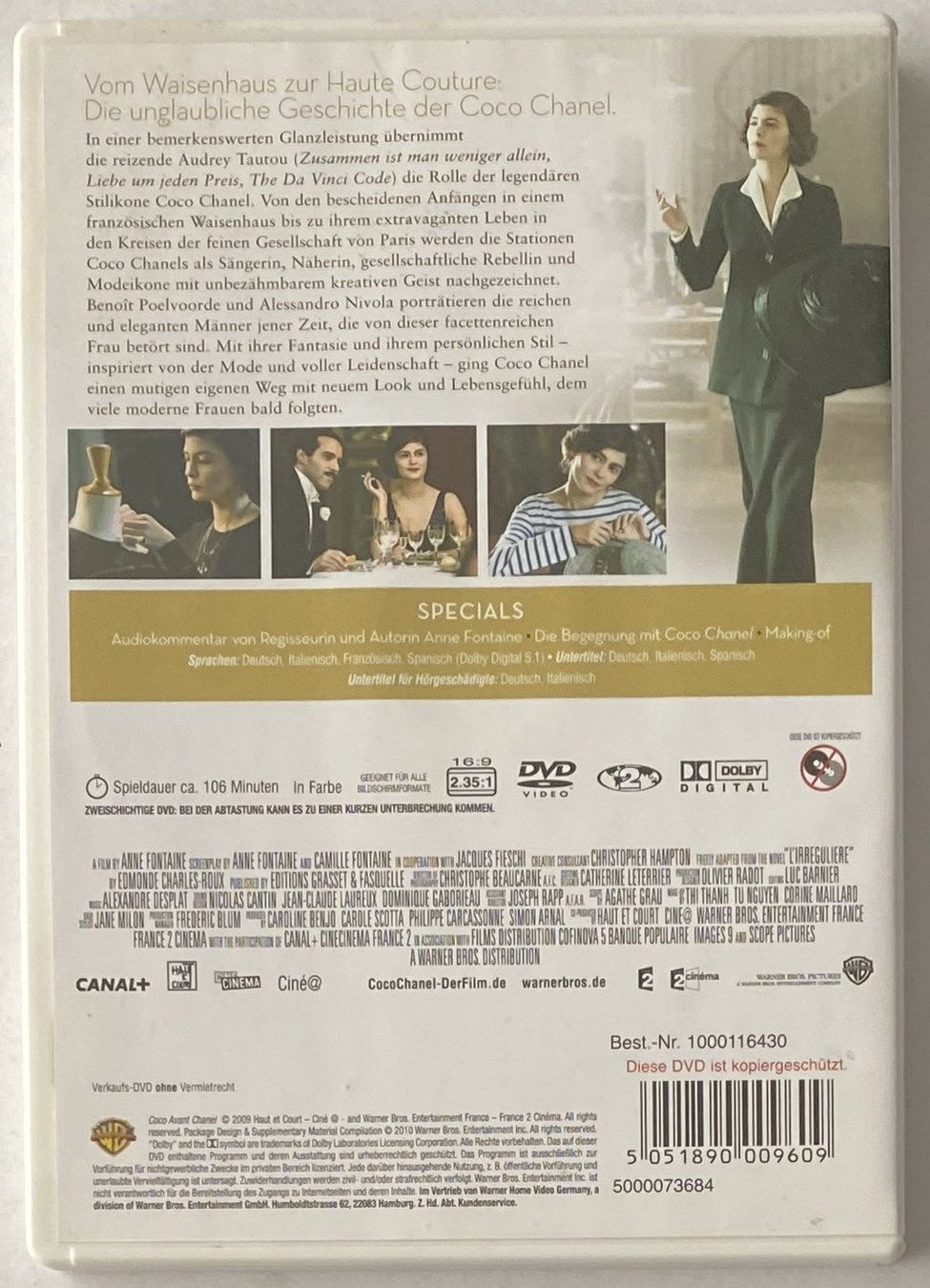 Alle DVDs: Coco Chanel, Der Beginn einer Leidenschaft(Versandkostenfrei – Gebraucht aus Flums von Asquillo 1