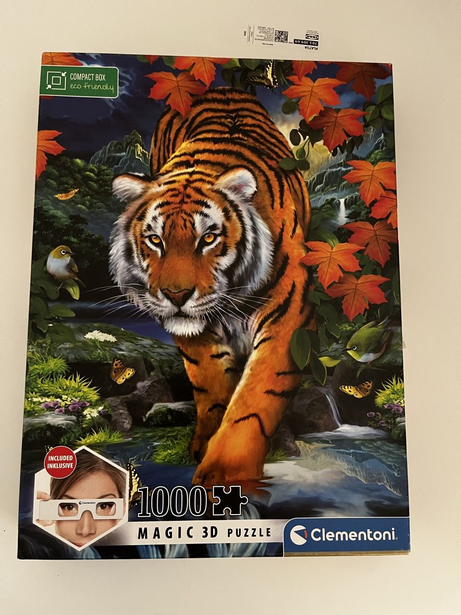 Puzzles: Clementoni 1000 Teile Magic 3D Puzzle Tiger Neu – D'occasion à Uster par Kannabie