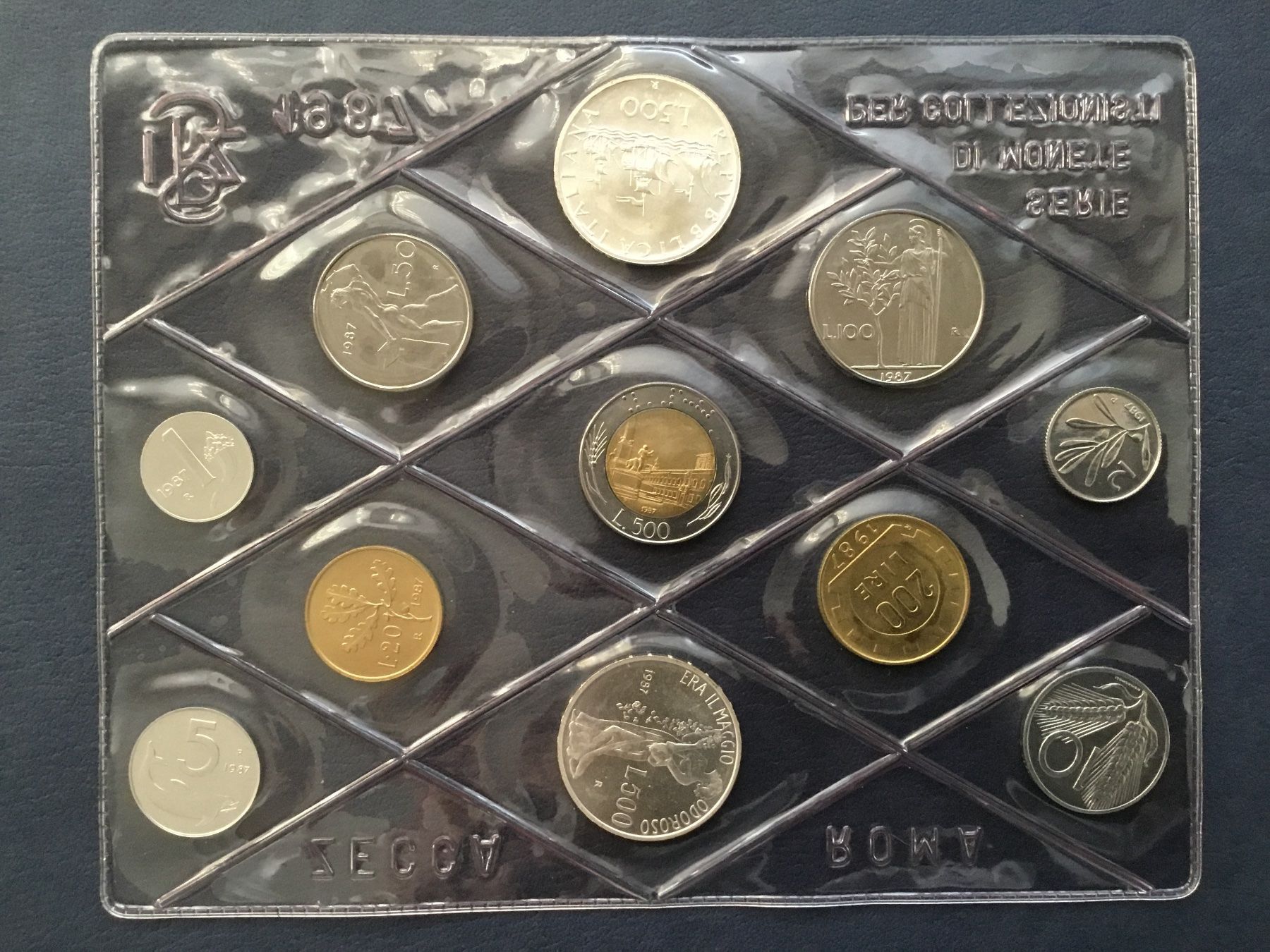 Alle Münzen: ITALIA**Serie  1987  LEOPARDI mit 2x Silber 835 – Neu und originalverpackt aus St. Margrethen SG von alfapeugeot10 7