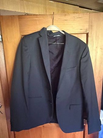 Paul Kehl Herren Sakko / Blazer Schwarz  Slim Fit Grösse 50