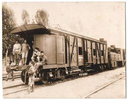 Fotografie 1.WK, Bulgarien, Panzerzug / 