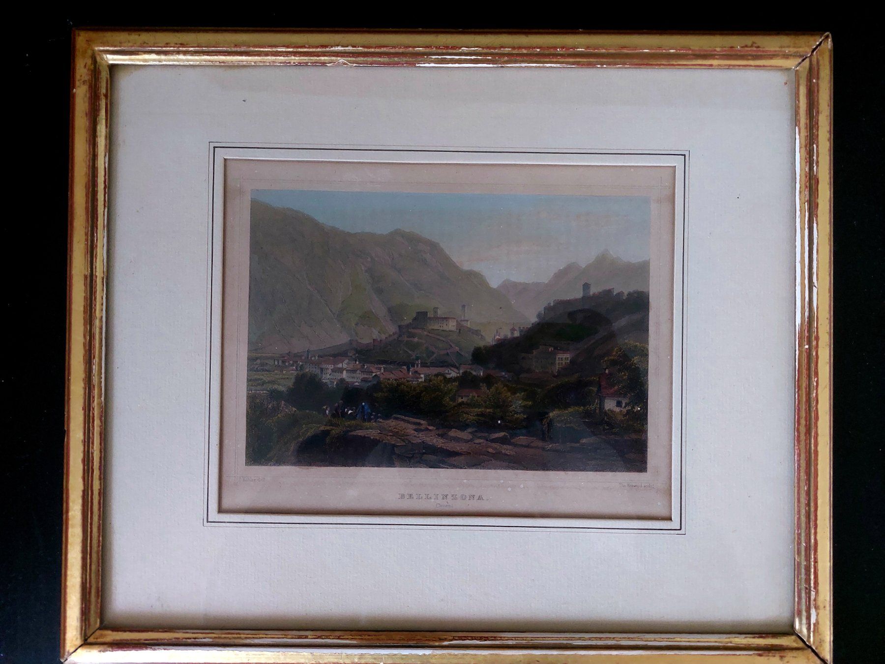 Stiche: Vintage Stichbild Tessin 33x27cm – Gebraucht aus Horgen von zur_jq85 2