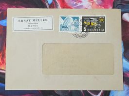 CL31 Enveloppe + Timbre Suisse 1956