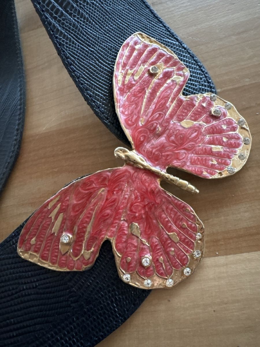 Cinture: Gürtel mit Schmetterling Schnalle – Nuovo (secondo la descrizione) da Rümlang venduto da SchumBru10 1