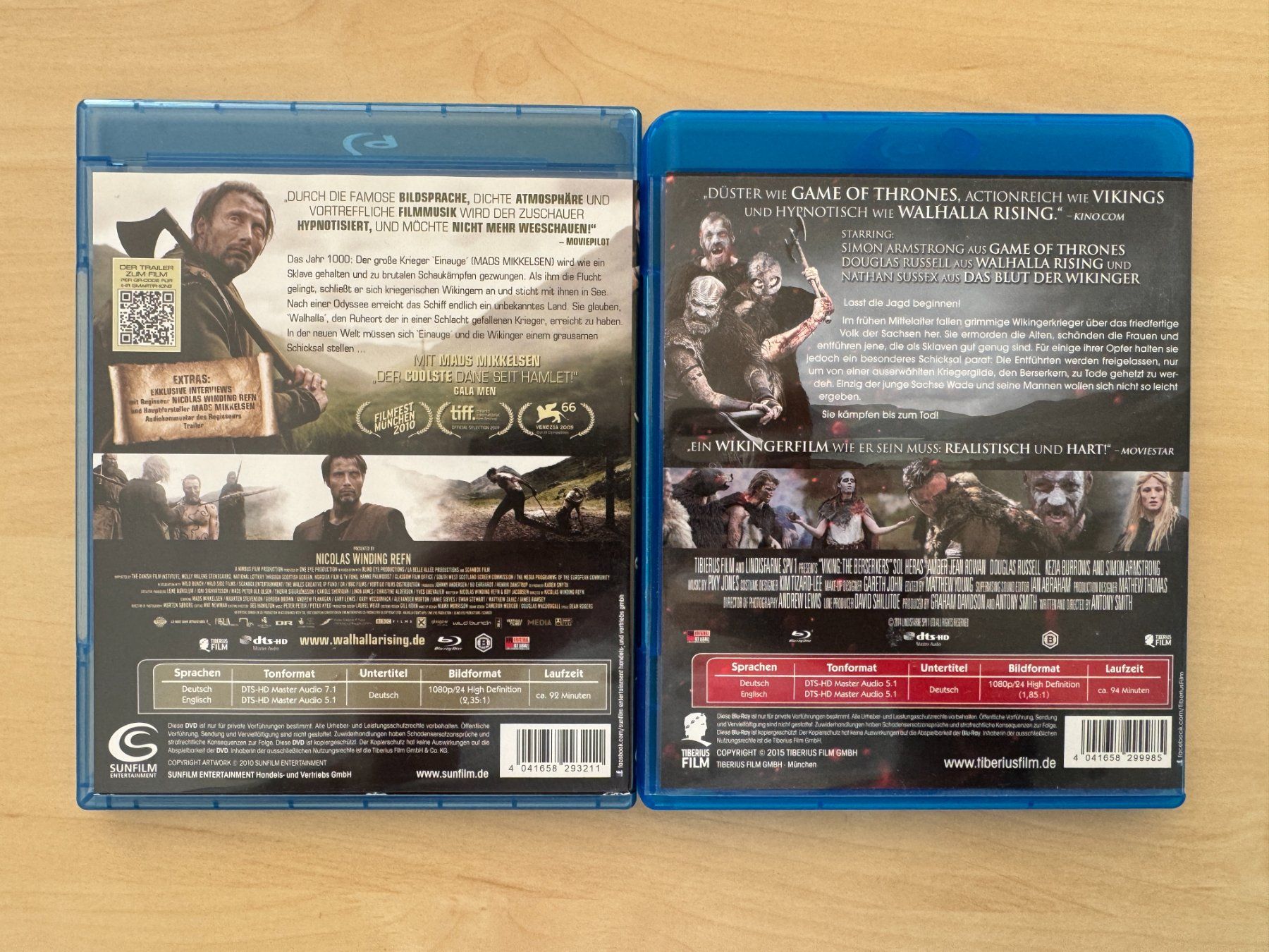 Tutti i DVDs: Blu-Ray Walhalla Rising + Vikings Die Berserker – Usato da Männedorf venduto da LTMCS 1