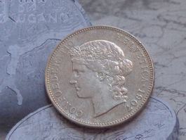 5 Fr. 1907 B - Superbe pièce dép. à 1 Fr...