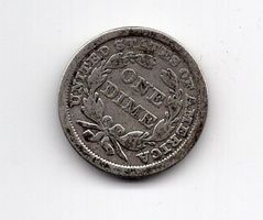 (1109) USA, 1 Dime 1856