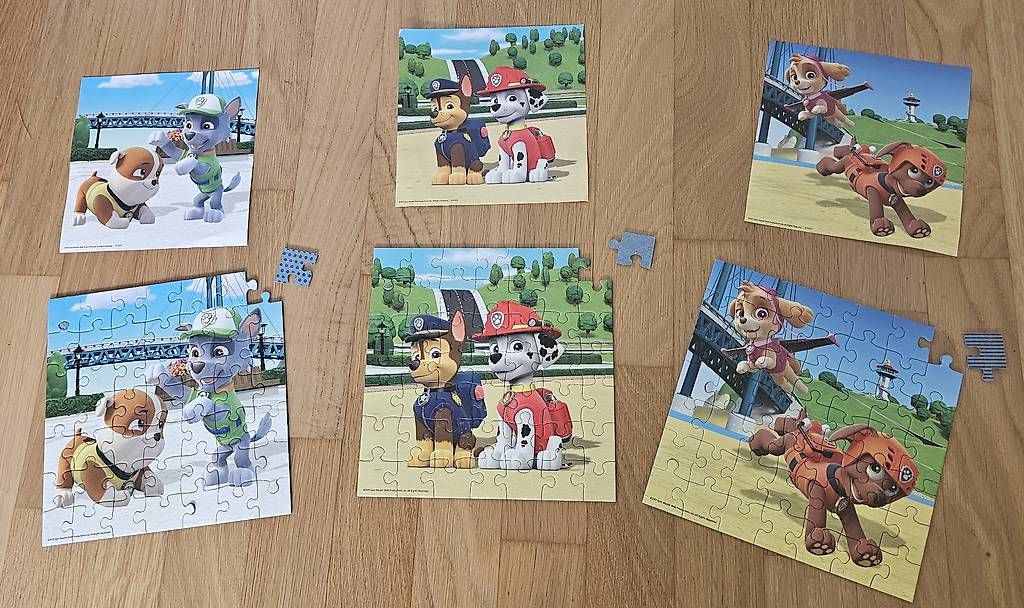 Puzzle: Paw Patrol 3 verschiedene Puzzle – Usato da Münchenbuchsee venduto da Bussistyle 2