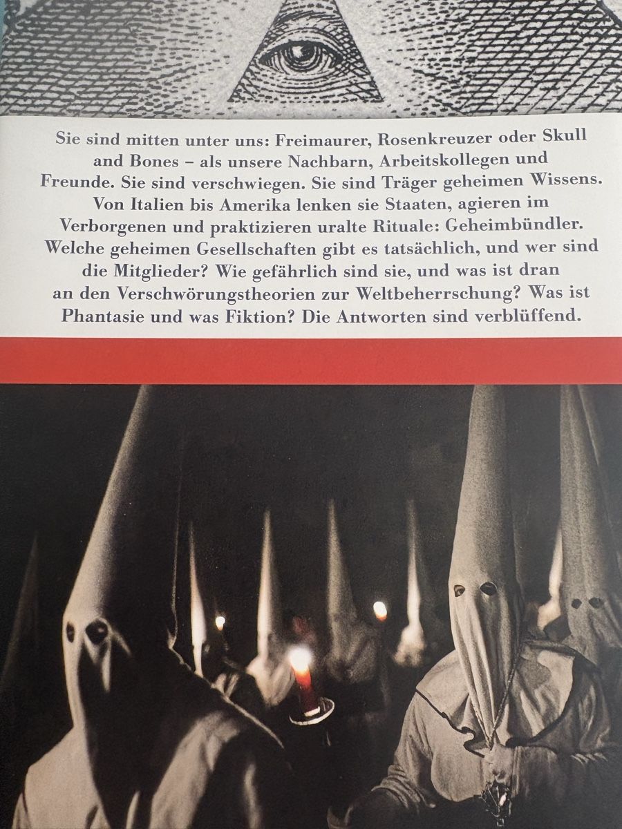 Libri: Buch Geheimbünde – Nuovo (secondo la descrizione) da Obbürgen venduto da bugi6868 6