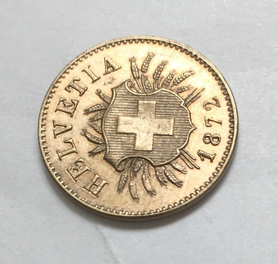 Alle Münzen: 1872 5 Rappen unz – Neu (gemäss Beschreibung) aus Kirchberg SG von Helveticus00 1