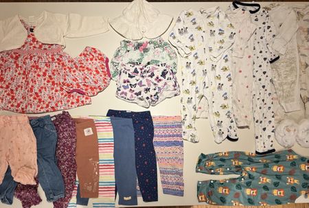 Huge Baby Girl Summer Bundle nearly 40 pieces size 74