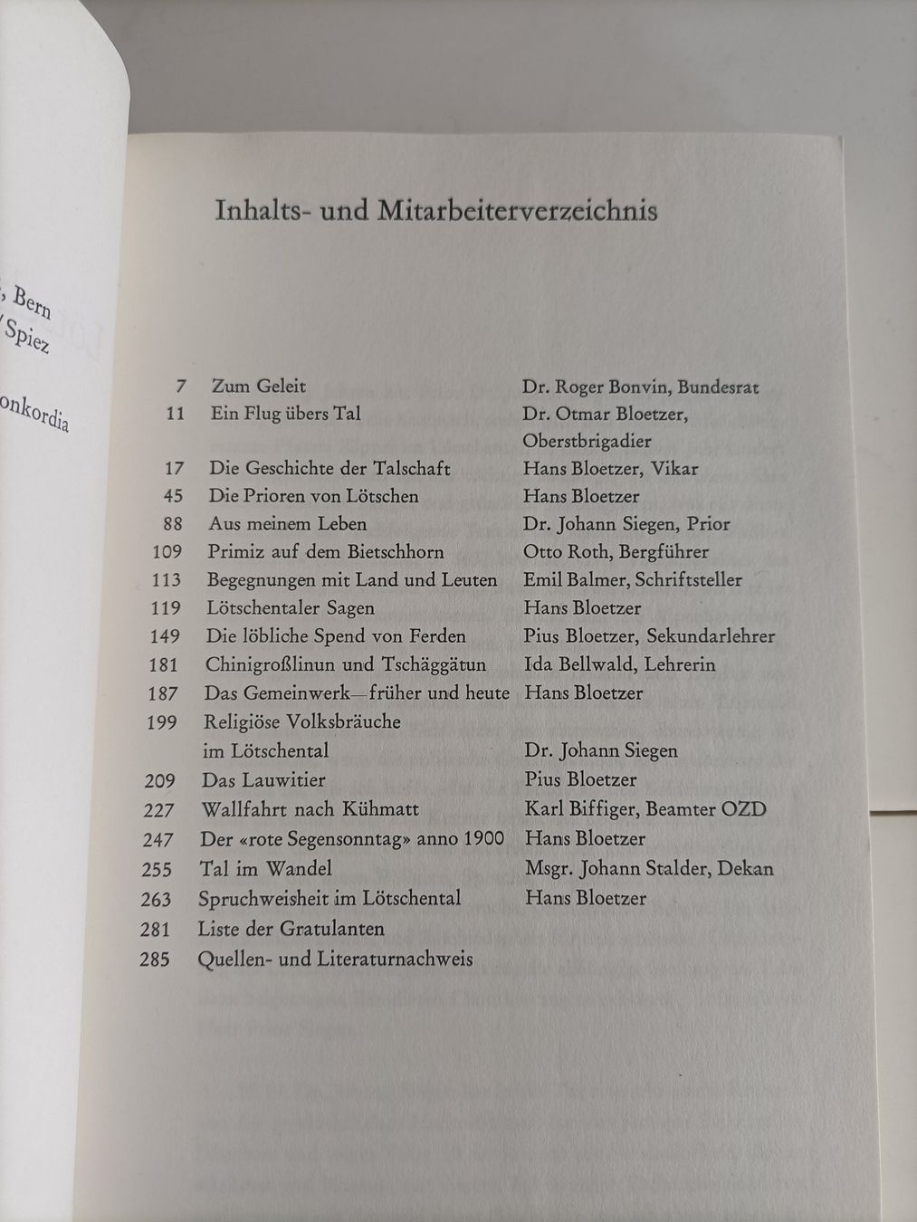 Bücher: Lötschen und sein Prior / Hans & Anneliése Bloetzer / Konkor – Gebraucht aus crans montana von AB3963 1