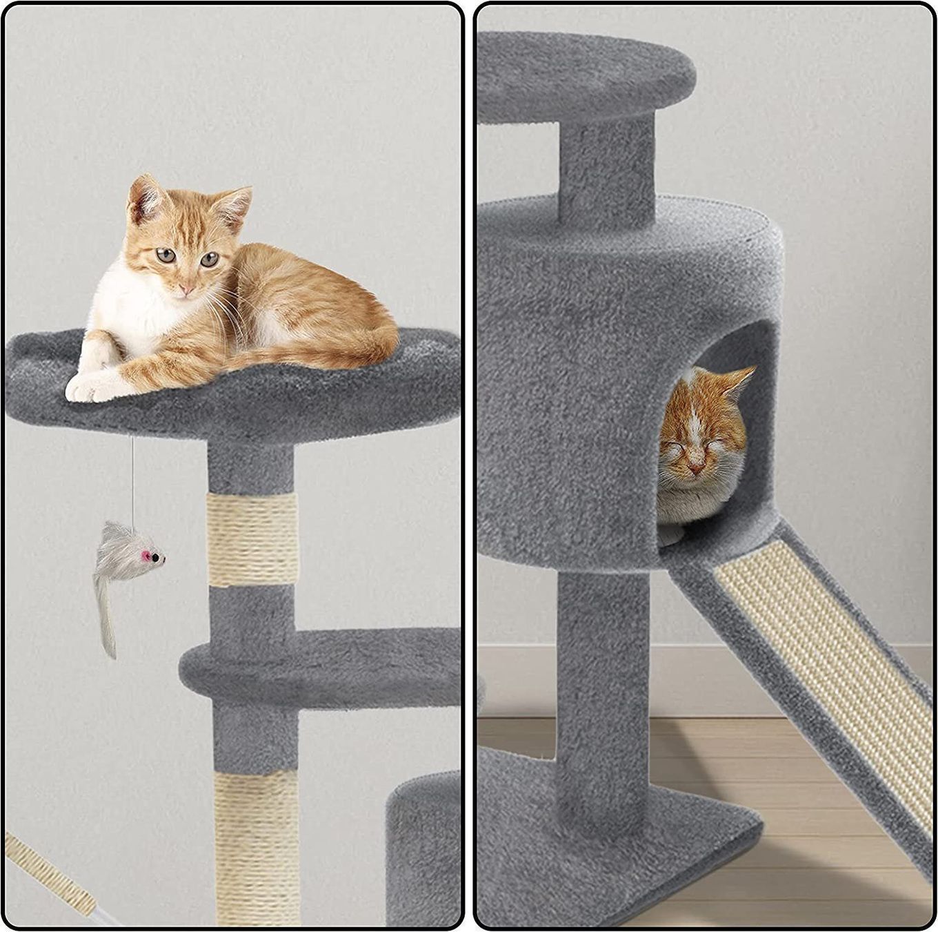 Katzenbaum - Kratzbaum: Stabiler Kratzbaum Katzenbaum Kletterbaum mit Plattformen – Neu und originalverpackt aus Zürich von NovaDen 6