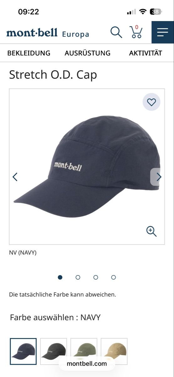 Altro in  Abbigliamento & Accessori: Montbell, Stretch O.D. Cap – Nuovo e nell'imballaggio originale da Zürich venduto da Alinesophiee 1