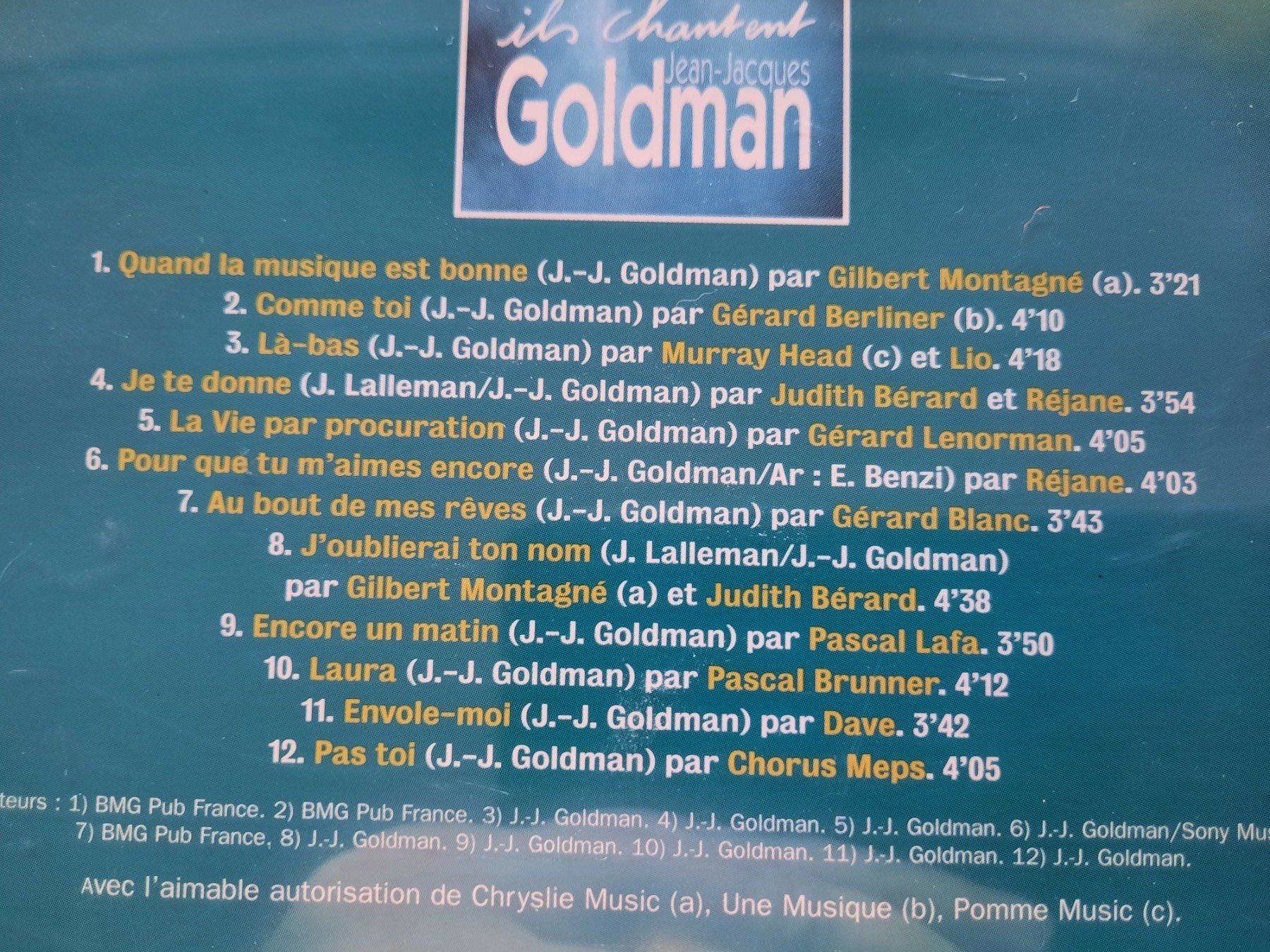 CD: CD Ils chantent Jean-Jacques Goldman – Usato da Pully venduto da bro_n52j 2