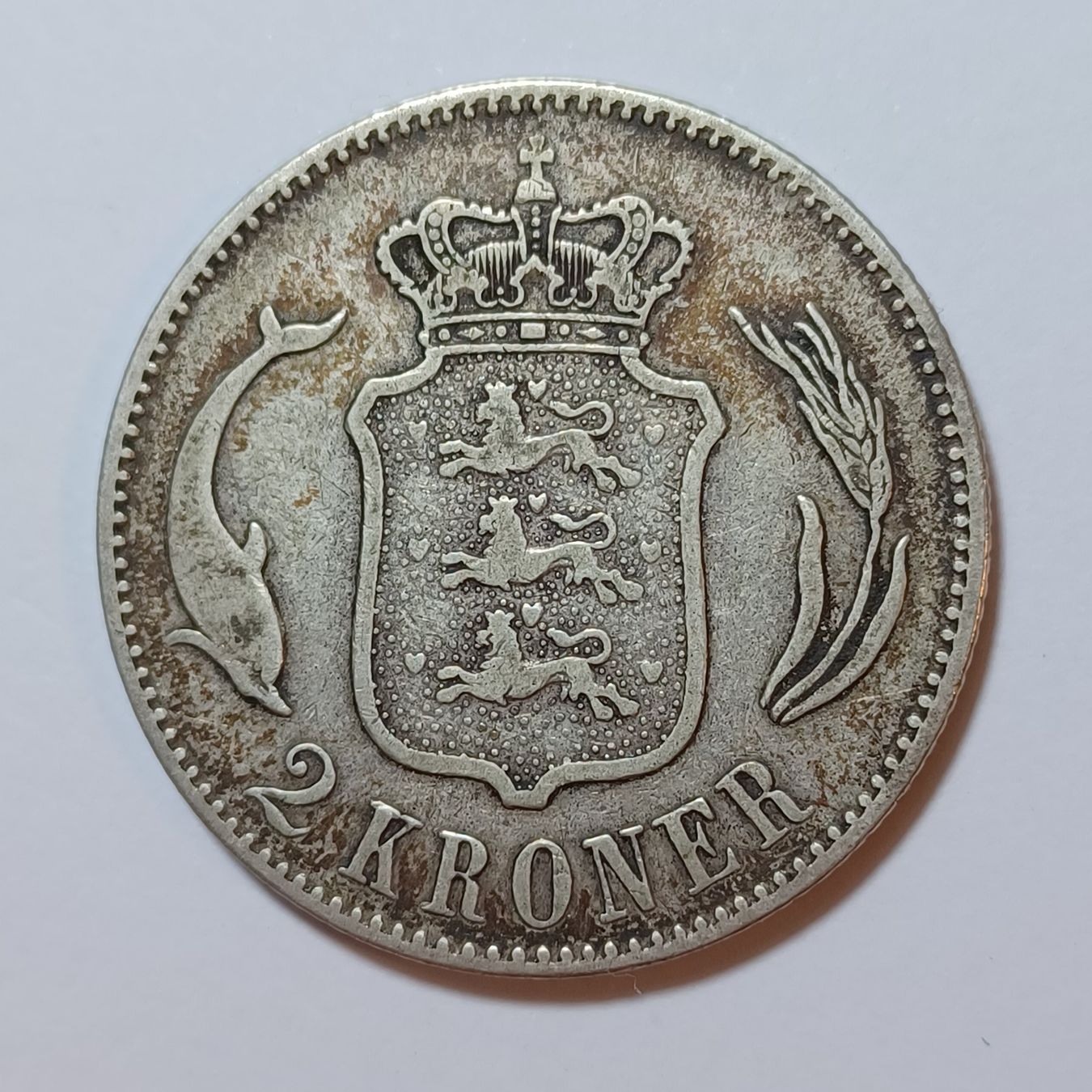 Tutti le monete: 2 Kroner 1876 Dänemark – Usato da Pfäffikon ZH venduto da Welt_Muenzen 1