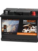 +1AGM Solarbatterie 80Ah 12V Wohnmobil Ver