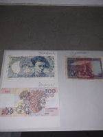 Alte ausländische Banknoten: Frankreich, Portugal, Spanien