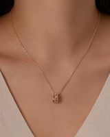 925 Sterling Silber Kette rosévergoldet Zirkonia filigran