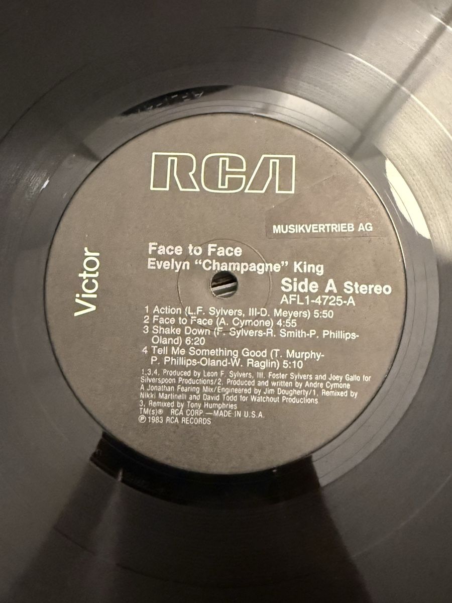 Dischi in vinile: Evelyn "Champagne" King - Face to Face  – Usato da Delémont venduto da Studio_du_soleil 2