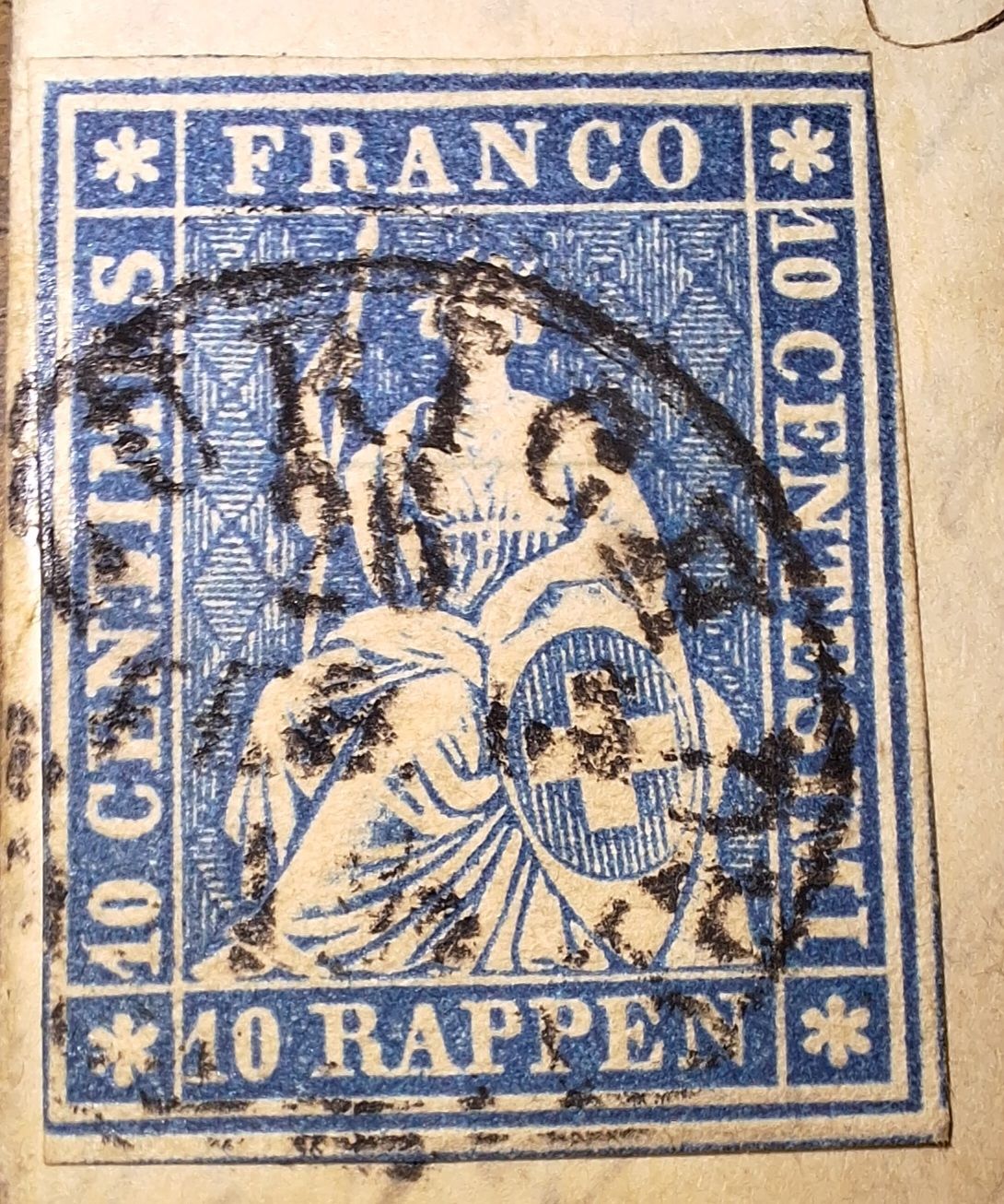 Tutti i francobolli: Strubelbrief 23G Zürich  – Usato da Balgach venduto da SIMEON27 1