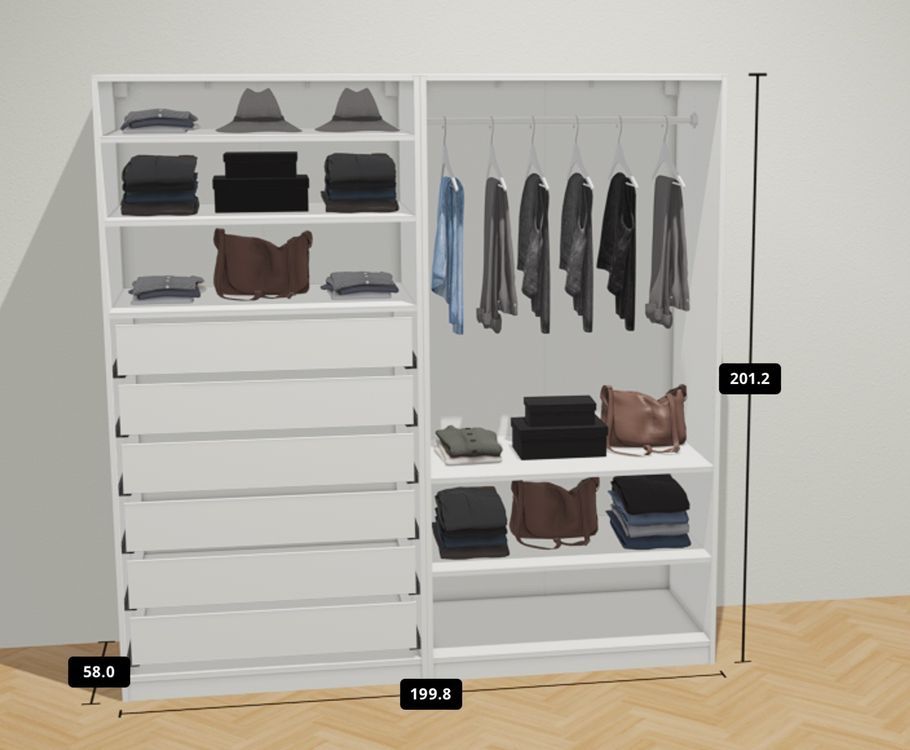 Armadi: PAX Schrank IKEA Schiebetür Spiegelfront – Usato da Zürich venduto da kleinervogel 1