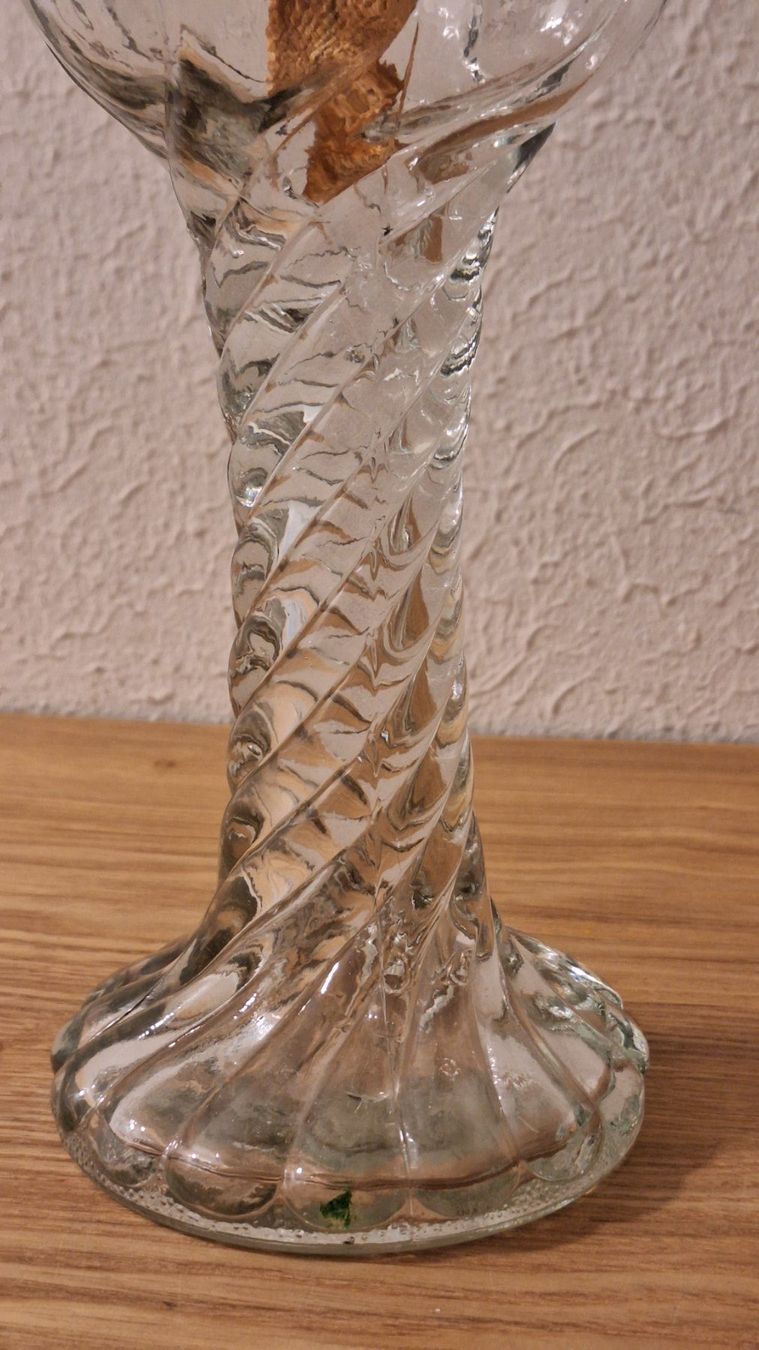 Lampade: Vintage Petrollampe Glas  , mit Docht – Usato da Arlesheim venduto da shopradl 6