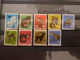 Briefmarken Pro Juventute 1966-1967, komplett, Top!