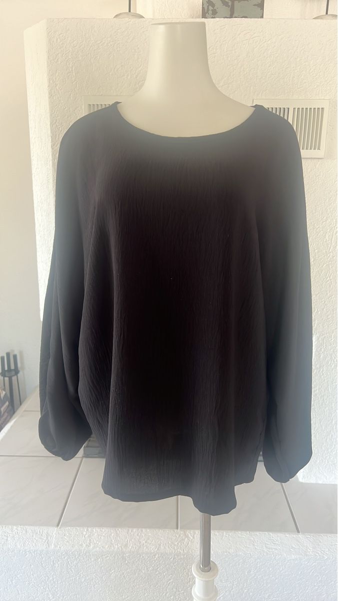 Camicette: Elegante schwarze Bluse Grösse M – Usato da Seon venduto da Sunny-Schmuck78