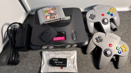 N64 Konsole + 2x Controller + Mario Kart