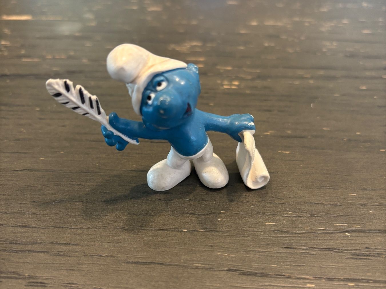Statuette: Peyo Schlumpf / Dichter – Usato da wenslingen venduto da kulturseller