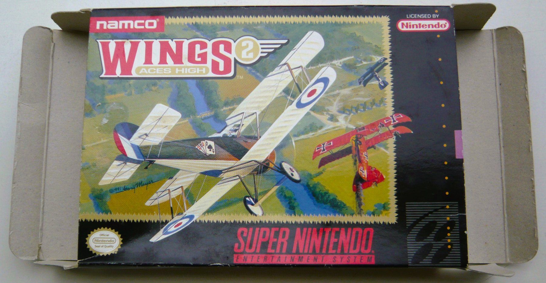 Nintendo Giochi: SNES:  Wings 2 Aces High, CIB – Usato da Onex venduto da Jaguar1986 1
