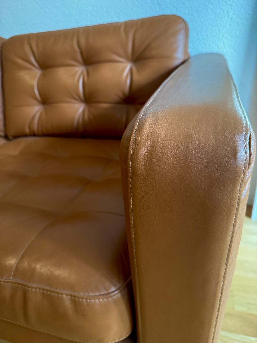 Sofas: Sofa brown leather 2-seater used condition – Gebraucht aus Bern von bia_695q 3