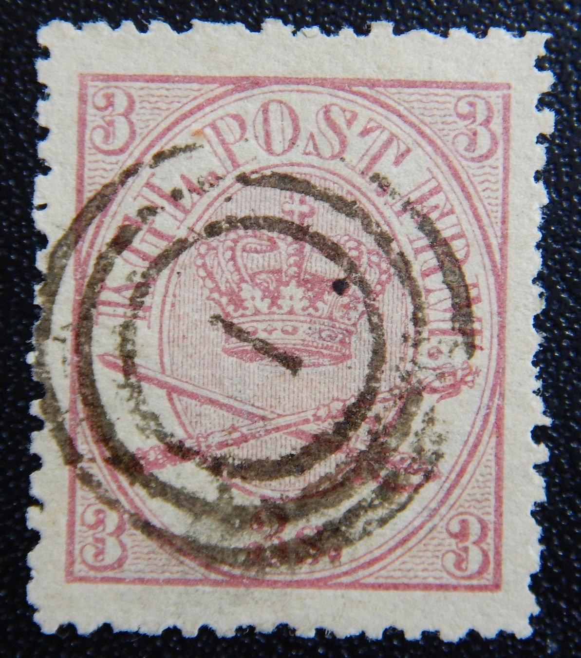 Alle Briefmarken: Dänemark Kat. 12 gest. 1864 Kat. 70 Euro – Gebraucht aus Zürich von Muehlekauf