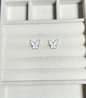 White Butterfly Earrings New