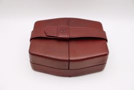 Vintage Omega Leder Reiseetui Uhrenbox Made in Switzerland