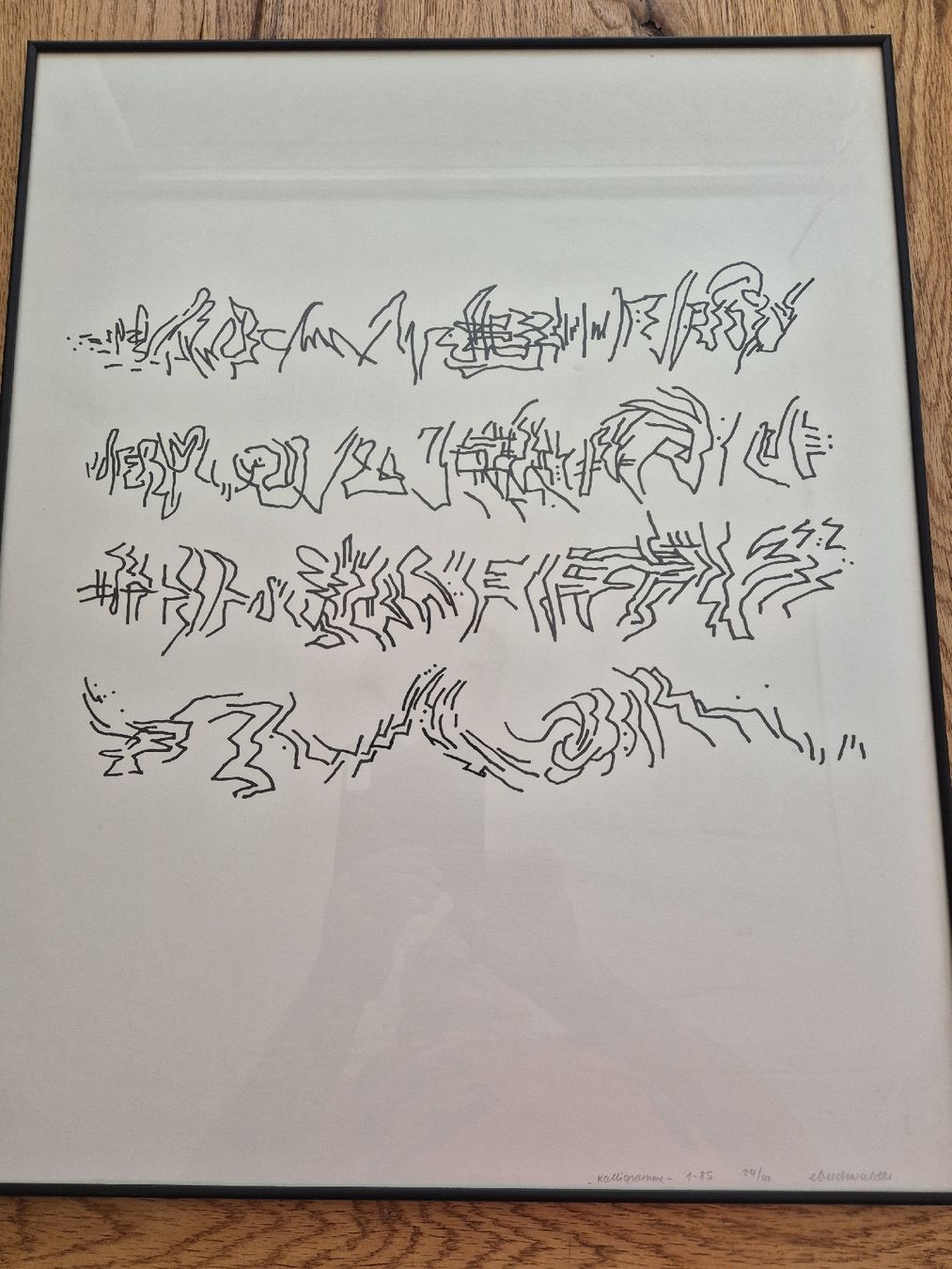 Foto & Immagini: Original Kalligraphie von E. Buchwalder – Nuovo (secondo la descrizione) da Luzern venduto da michschm7