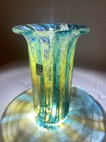 MDINA Glass Malta Vase - Unikat, Handarbeit, Sommerfarben