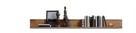 Wandboard / Regal aus Wohnwand - Eichefarben / Grau