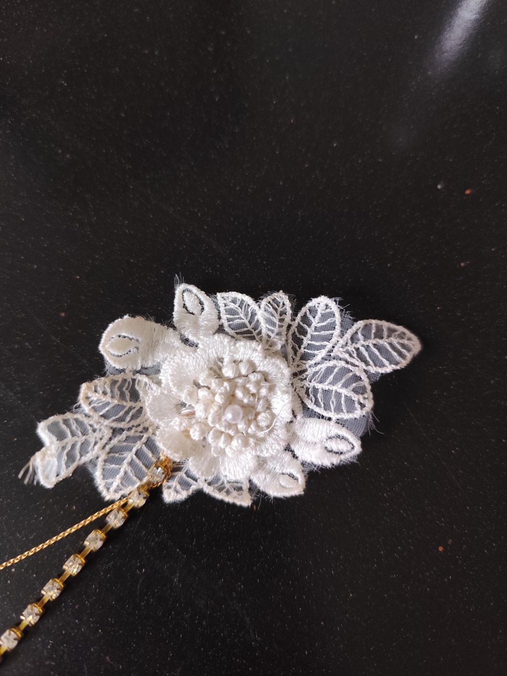Accessori per capelli: Haarschmuck/Brautschmuck mit Strass & Spitze – Usato da Zürich venduto da 91PampelMuse 1