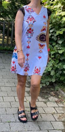 Guess Vestito  bianco estivo fantasia floreale S/M-nuovo!