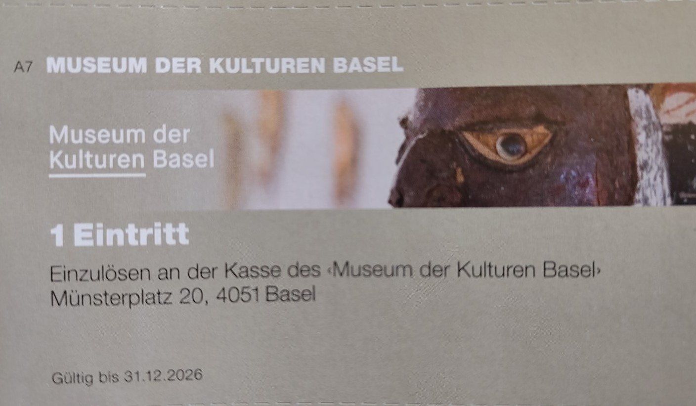 Buoni: Gratis Eintritt Museum der Kulturen Basel – Nuovo (secondo la descrizione) da Zürich venduto da Korolina
