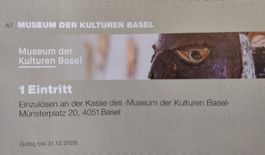 Gratis Eintritt Museum der Kulturen Basel