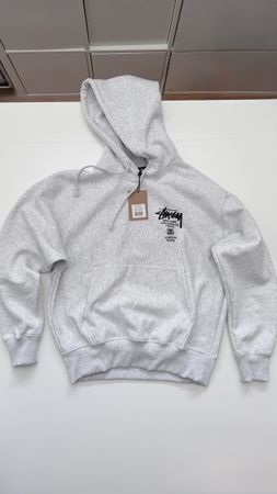 Stüssy ash heather World Tour Hoodie