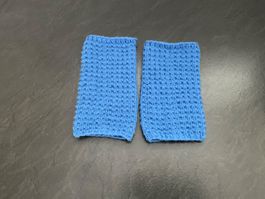 Handgestrickte Pulswärmer Amedisli Blau